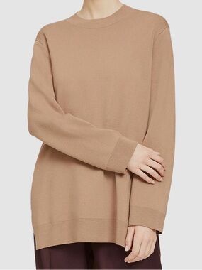 Theory Women Merino Camel Long Sleeve Tunic (Petite)